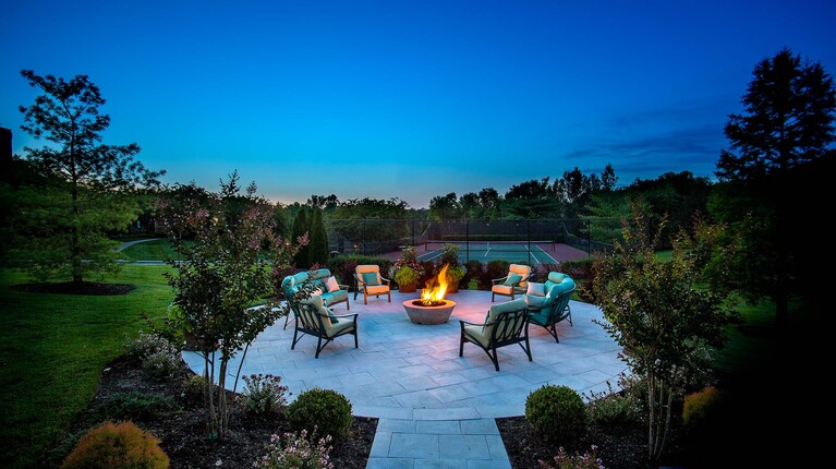 Fire Pit with Lounge Seating